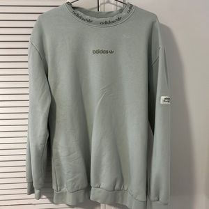 light teal crewneck adidas